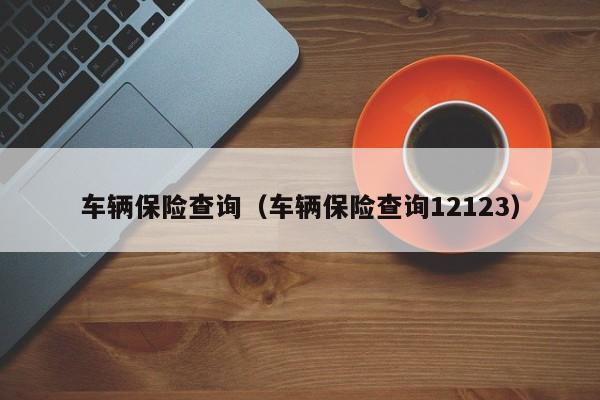 车辆保险查询（车辆保险查询12123）